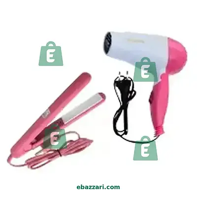 Hair Straightener &amp; Dryer Set