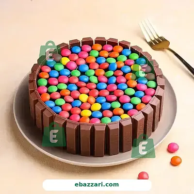 Gems &amp; KitKat Chocolate Truffle Cake
