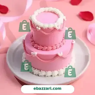 Vintage Love Two Tiered Bento Cake