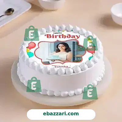 Birthday Photo Cake